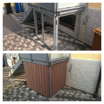 Verkleidung mit megawood terrassendielen
