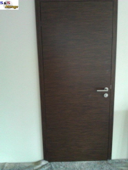 Wenge Design T�relement Fl�chenb�ndig mit 3 D Tectus B�nder